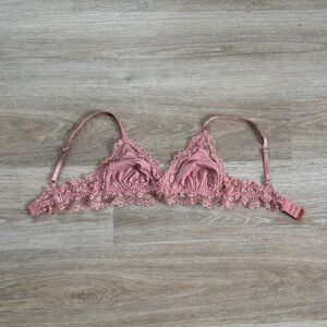 Free People Dusty Rose Lace Bralette
